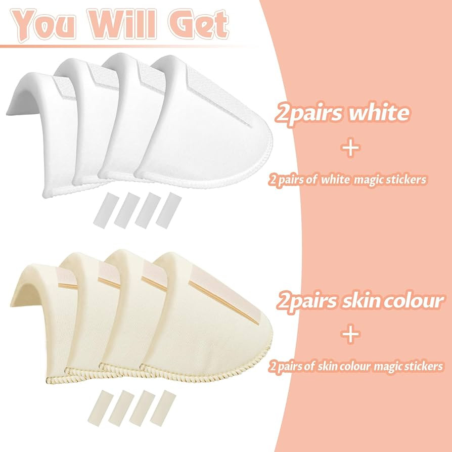 Zaruatu 4 Pairs Set-in Shoulder Pads 1.5cm Thickening Foam Shoulder Pads for Womens Clothing Sewi... | Amazon (US)