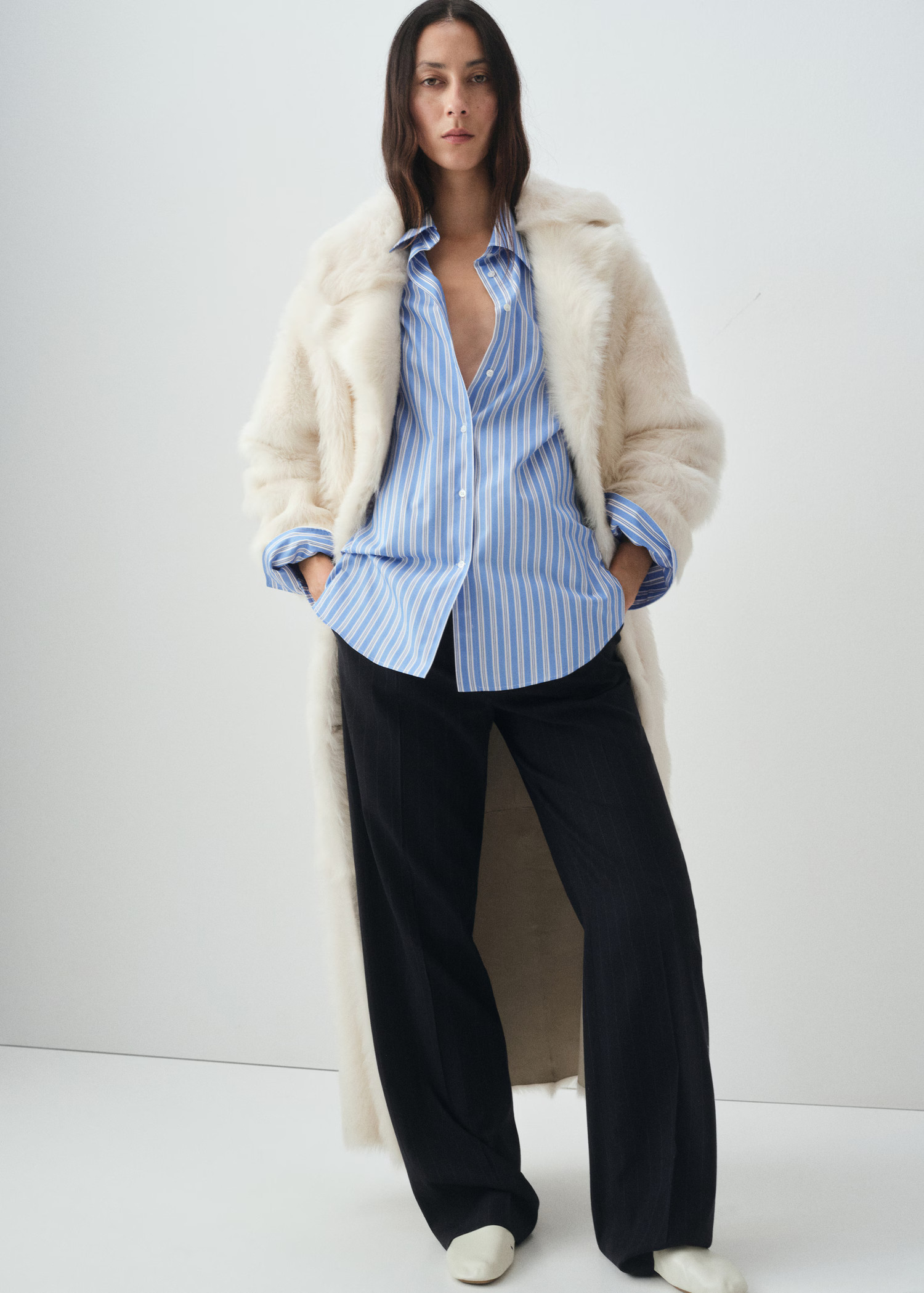 Oversize poplin shirt - Women | MANGO United Kingdom | MANGO (UK)