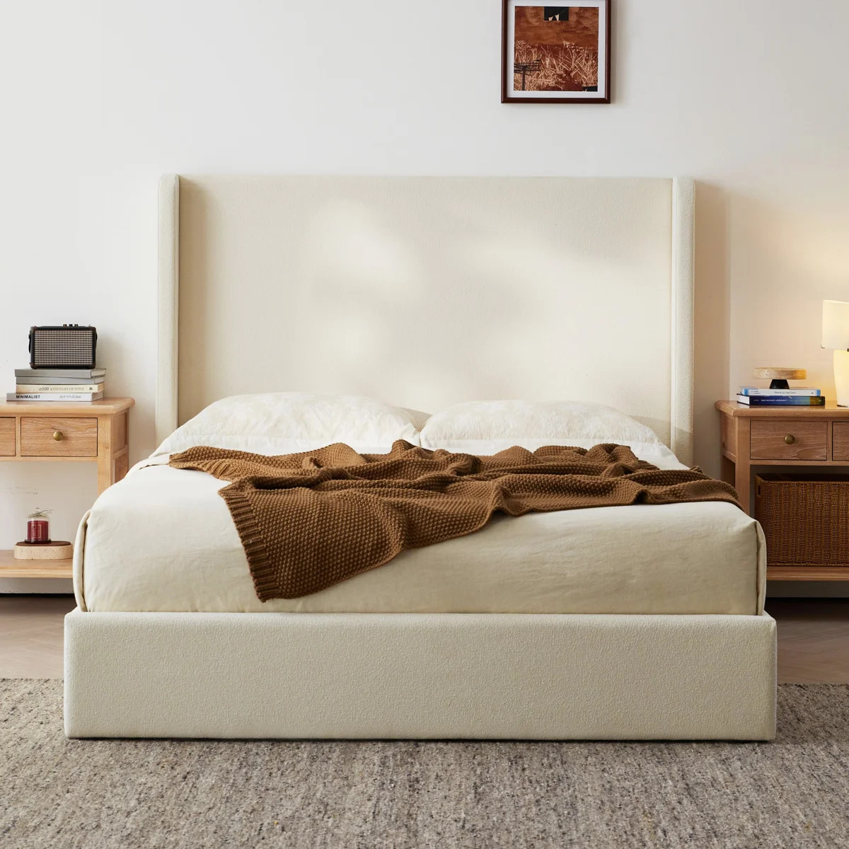 Carmen Upholstered Wingback Bed | Wayfair North America