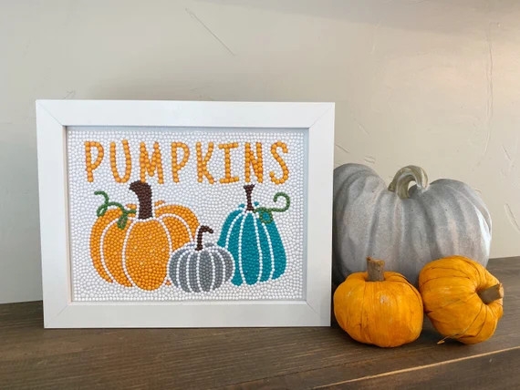 Pumpkins Diamond Art Kit - Etsy | Etsy (US)