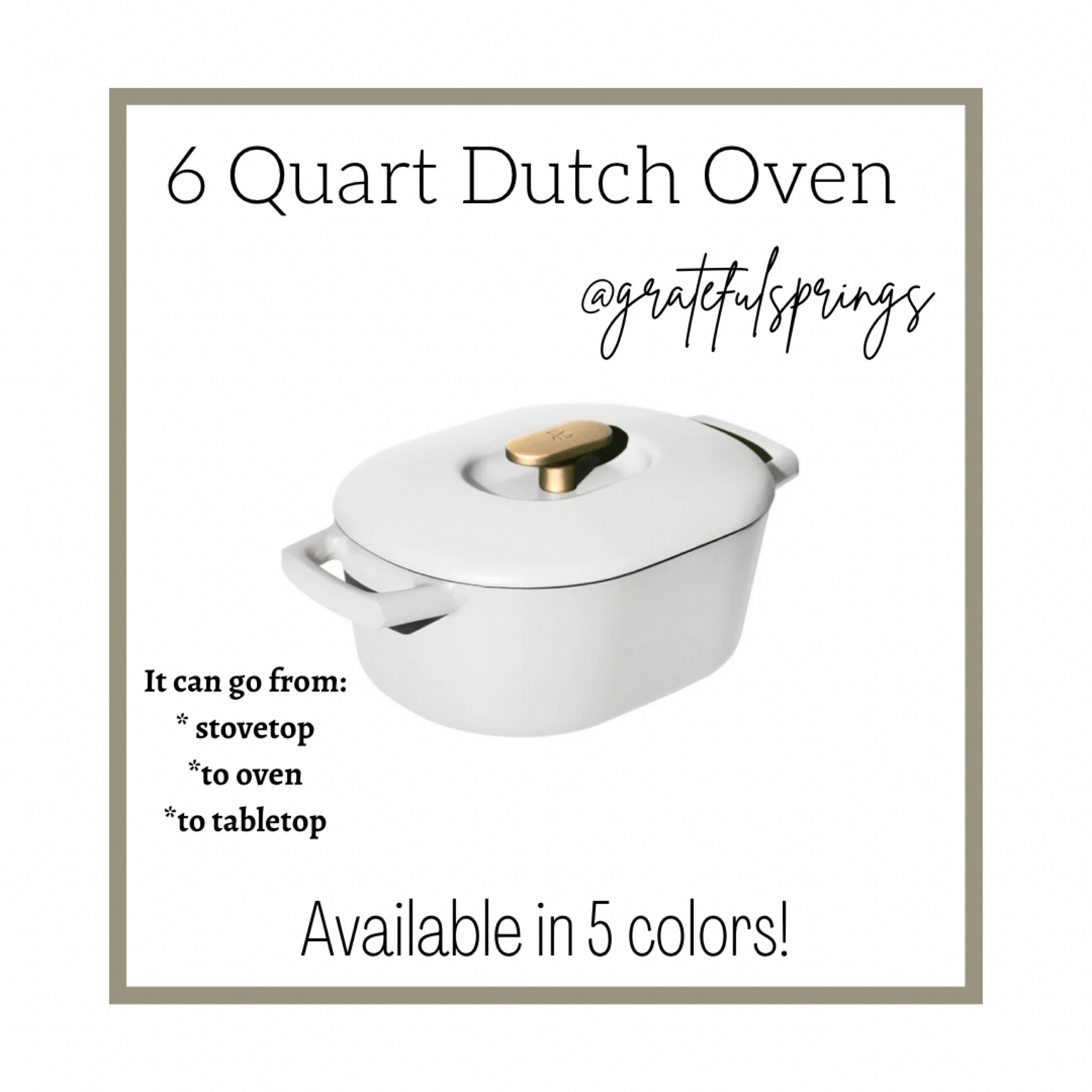6 Quart Dutch Oven
I am loving this new line from Drew Barrymore for Wal-Mart! 
The design, the colors, the functionality…perfection! Great price and and multiple color choices! 

#walmart #drewbarrymore #kitchenappliances
#smallappliances #toaster #coffeemaker #toasteroven
#coffeemaker #dutchoven #affordable
#blackandwhite #kitchen


#LTKunder50 #LTKunder100 #LTKhome
