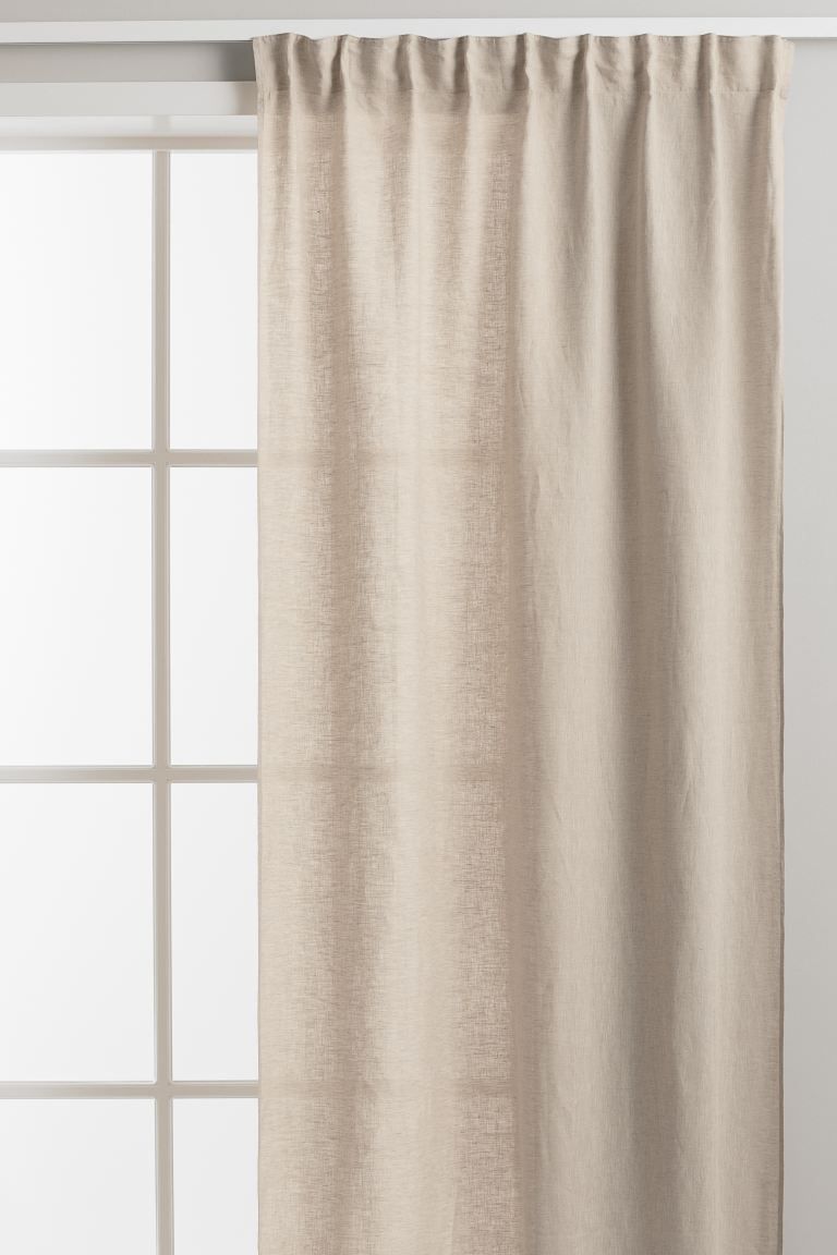 2-pack linen curtain lengths | H&M (UK, MY, IN, SG, PH, TW, HK)