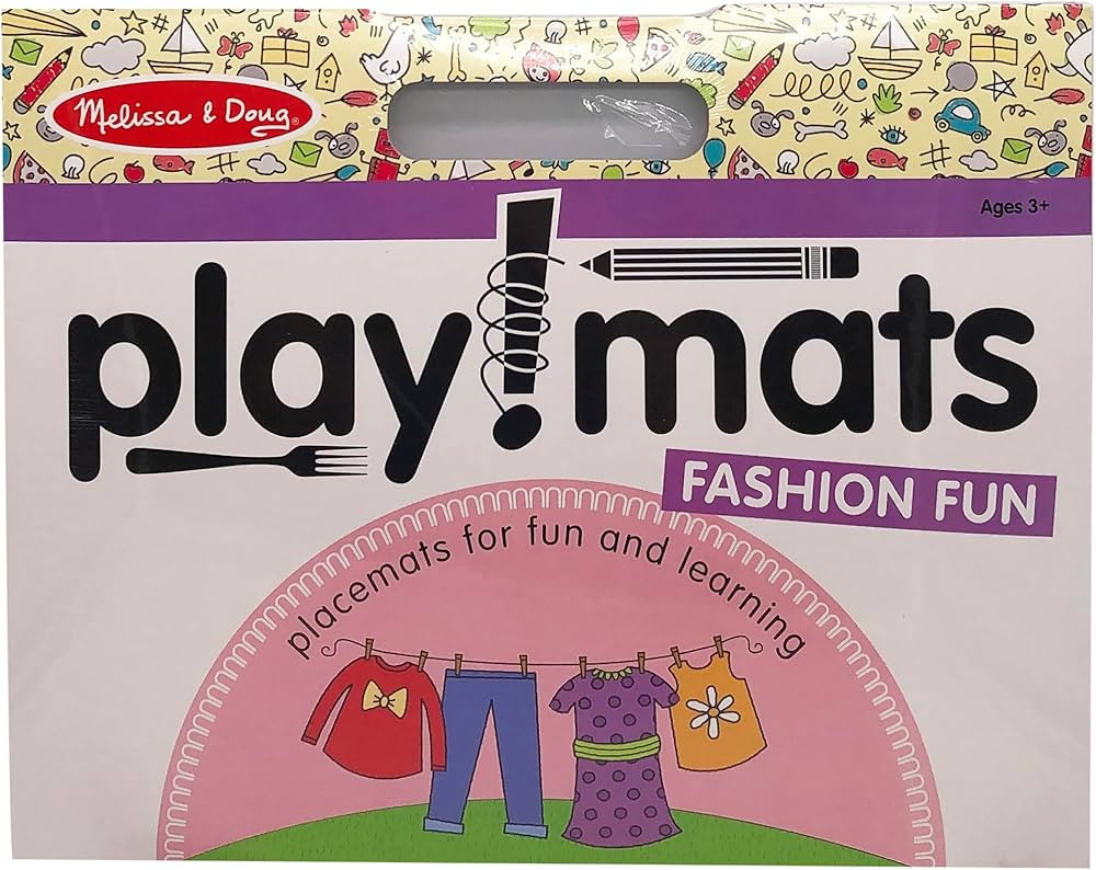Melissa & Doug Playmats - Fashion Fun , White | Amazon (US)