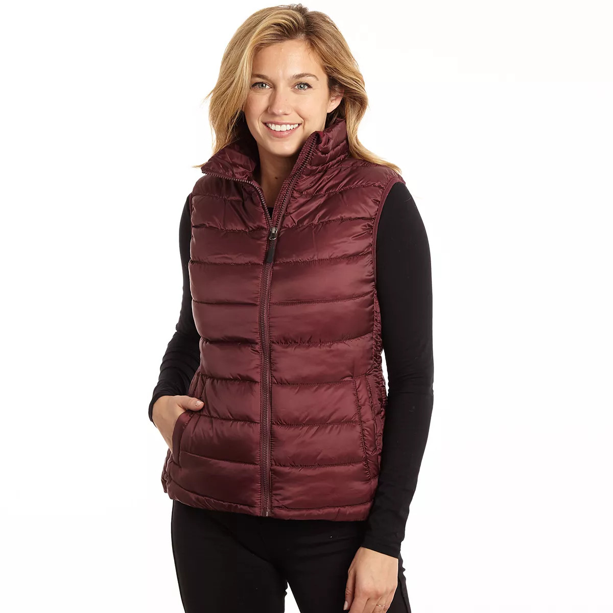 Women's Excelled Polyester Puffer Vest | Kohl's