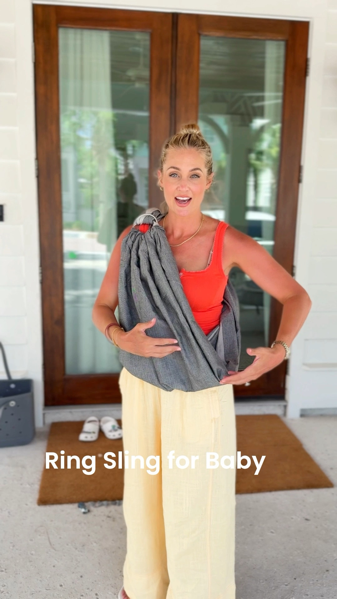 Baby carrier - ring sling. Great for travel and nursing. 

#LTKFamily #LTKBaby #LTKSummerEdit
