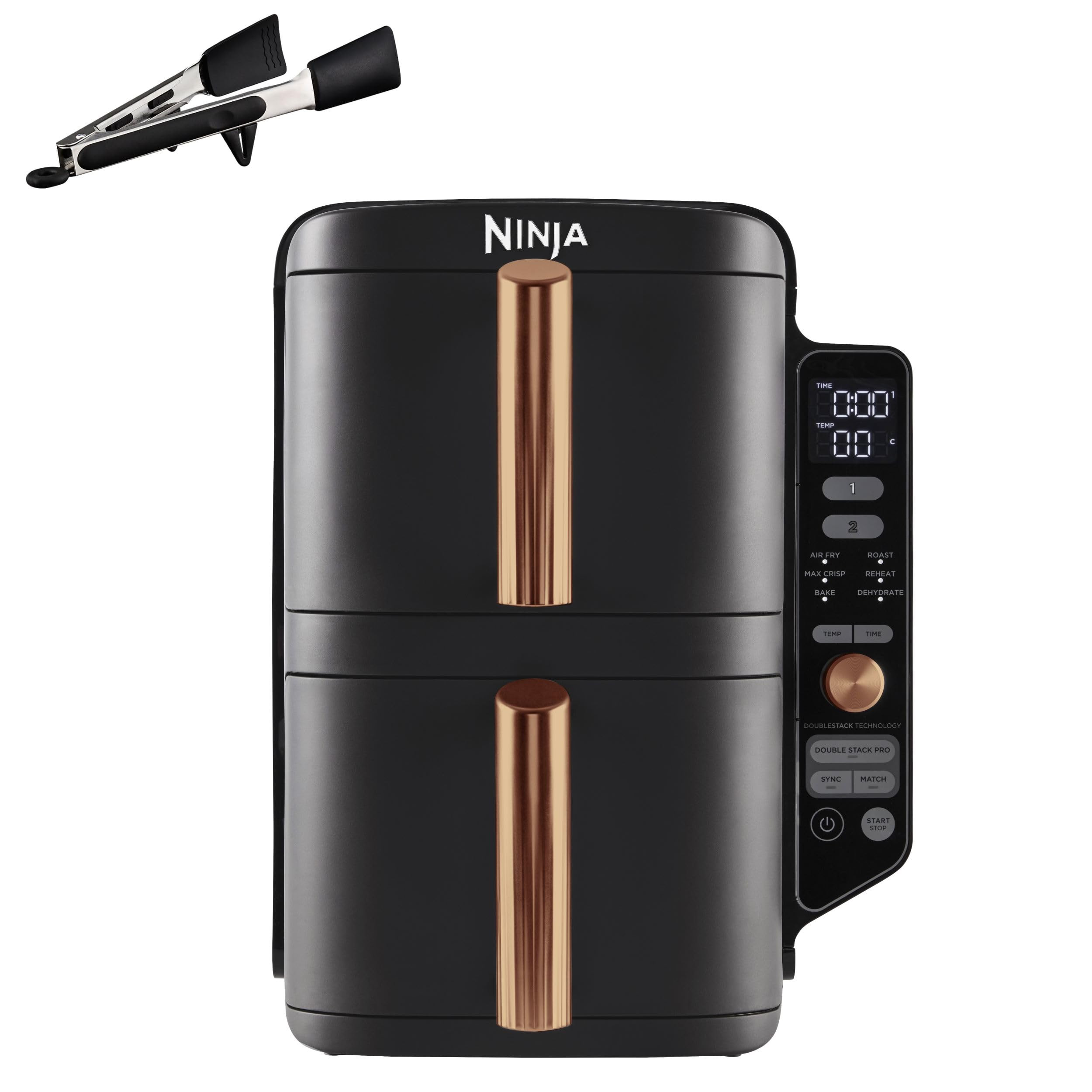 Ninja Double Stack XL Air Fryer, Vertical Dual Drawer Air Fryer with 4 cooking levels, 2 Drawers ... | Amazon (UK)