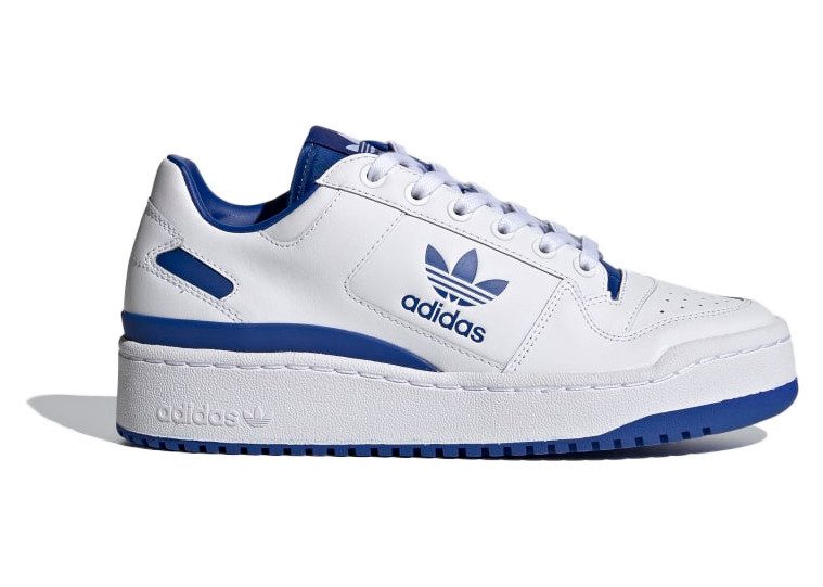 Adidas Forum Bold White (Women's) Sneakers in Cloud White/Royal Blue | StockX