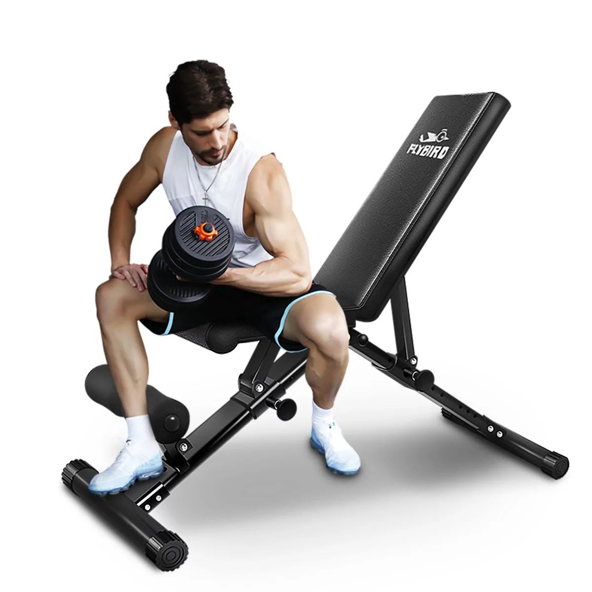 FLYBIRD Adjustable Weight Bench with 620 Lbs. Weight Capacity Incline/Decline Home Gym Workout - ... | Walmart (US)