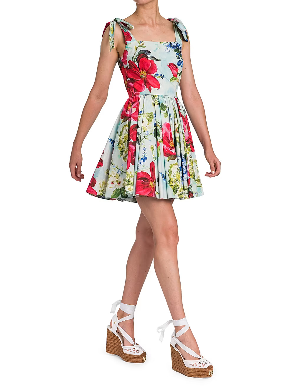 Fit & Flare Floral Mini-Dress | Saks Fifth Avenue