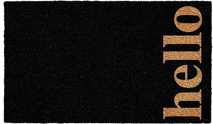 Calloway Mills 102642436BNB Vertical Hello Doormat, Black/Natural, 24" x 36" | Amazon (US)