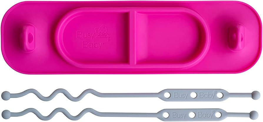 Busy Baby Silicone Mini Mat, Suction Placemat for Babies & Toddlers with Adjustable Tethers, Keep... | Amazon (US)