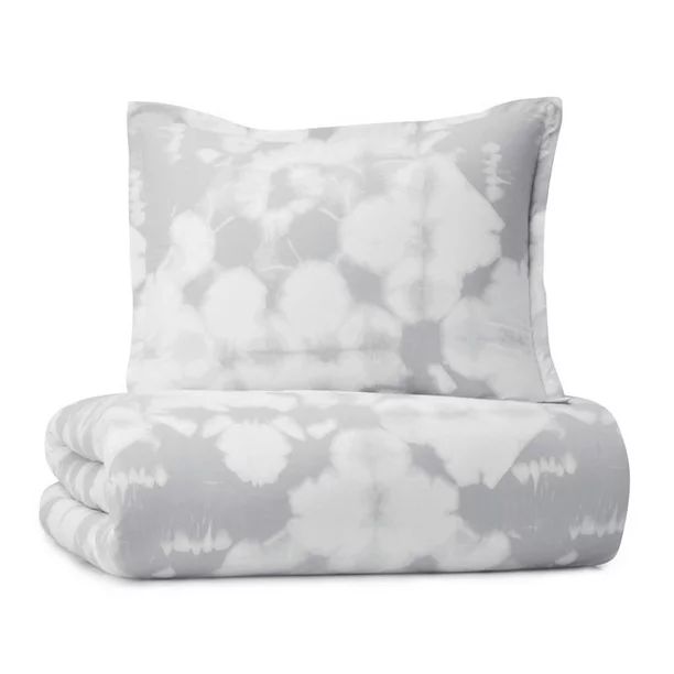 Gap Home Tie Dye Reversible Organic Cotton Blend Comforter Set, Twin, Grey, 2-Pieces - Walmart.co... | Walmart (US)