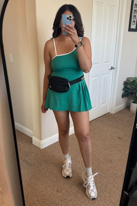 Heading out to golf in this active dress from Target! It’s such a cute design and love the color. It has built in shorts and removable cups. Paired with adidas training sneakers 

Tennis outfit / golf outfit / pickleball outfit / summer outfit / workout outfit / size 10 work out outfit / size 12 work out outfit / travel outfit / theme park outfit / Disneyland / gym shoes / fitness routine 

#LTKActive #LTKFitness #LTKSeasonal