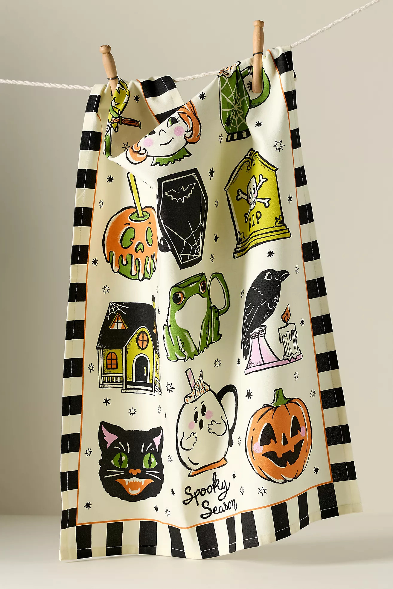 Halloween Mugs Dish Towel | Anthropologie (US)