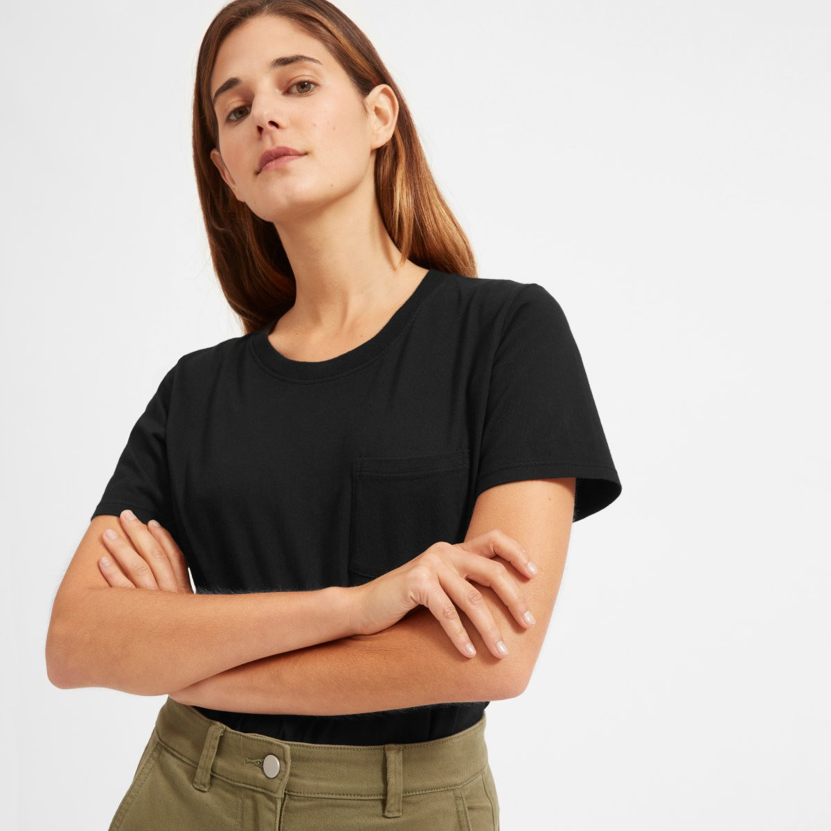 The Cotton Box-Cut Pocket Tee | Everlane