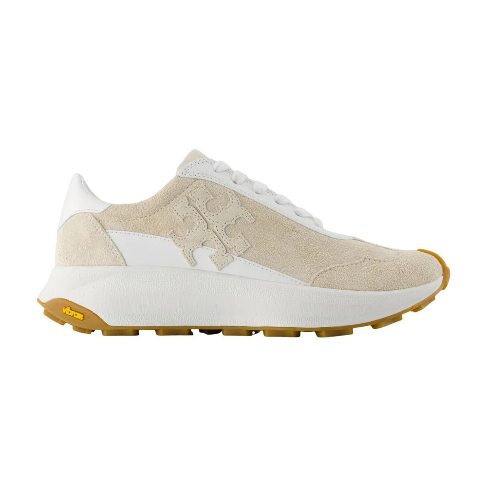 Tory Burch Colorblock Calfskin Sneaker — Beige - EU35 | Italist Inc.