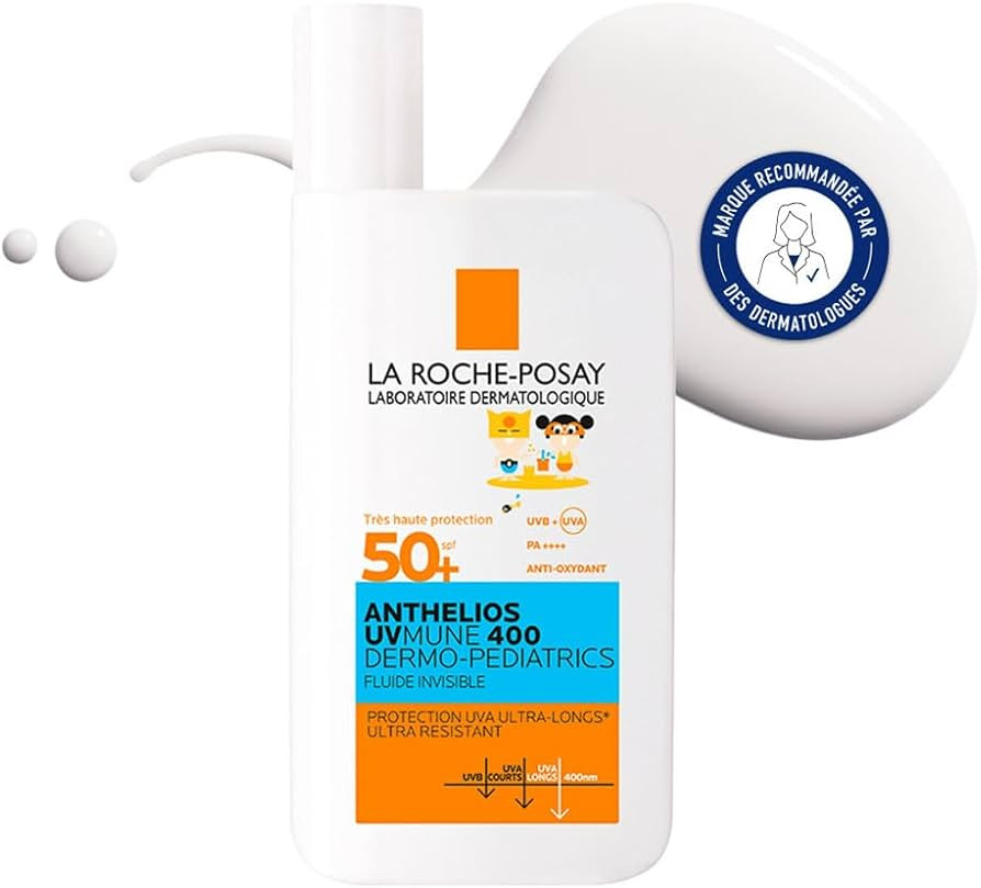 La Roche-Posay Anthelios UVMune 400 Dermo-Pediatrics Ultra Light Invisible Fluid SPF50+ 50ml Kids... | Amazon (UK)