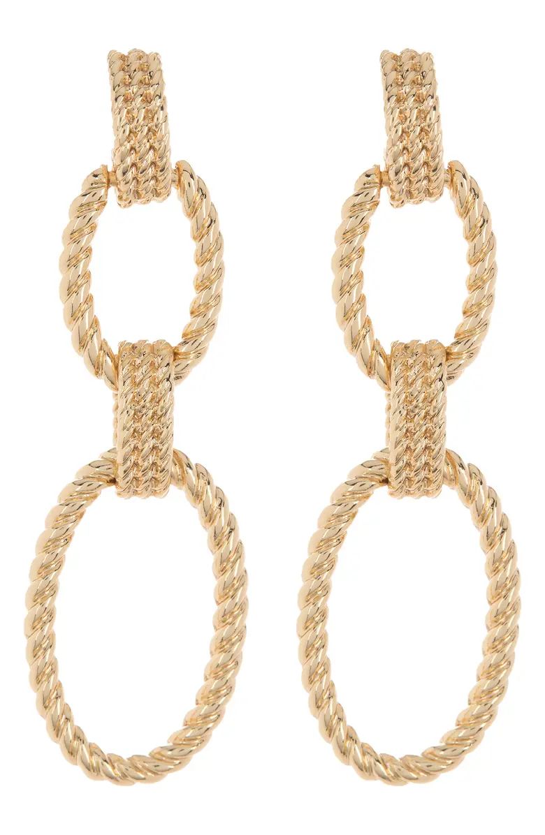 Twisted Rope Double Drop Earrings | Nordstrom Rack
