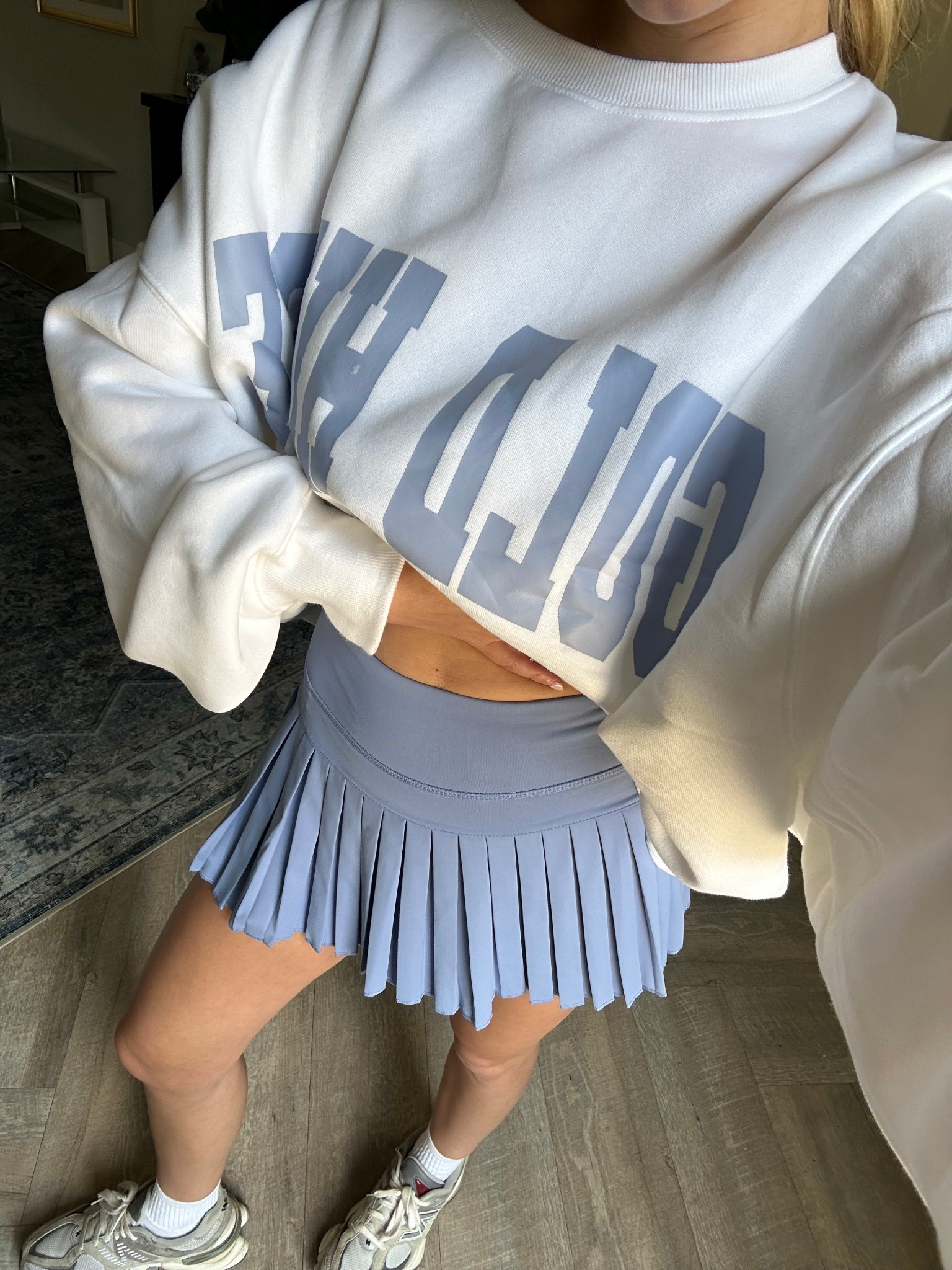 Gold Hinge tennis skirt and sweatshirt outfit🫶🏼

#LTKmomlife #LTKActive #LTKootd