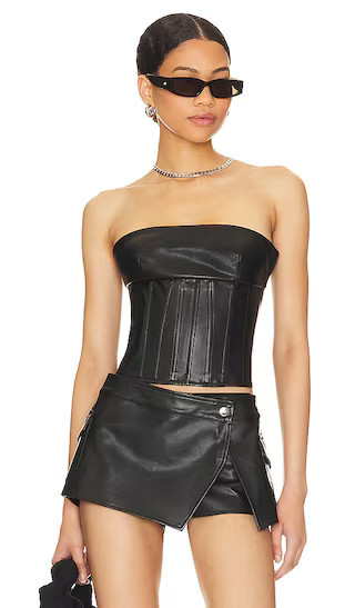 superdown Odessa Corset Top in Black. - size S | Revolve Clothing (Global)