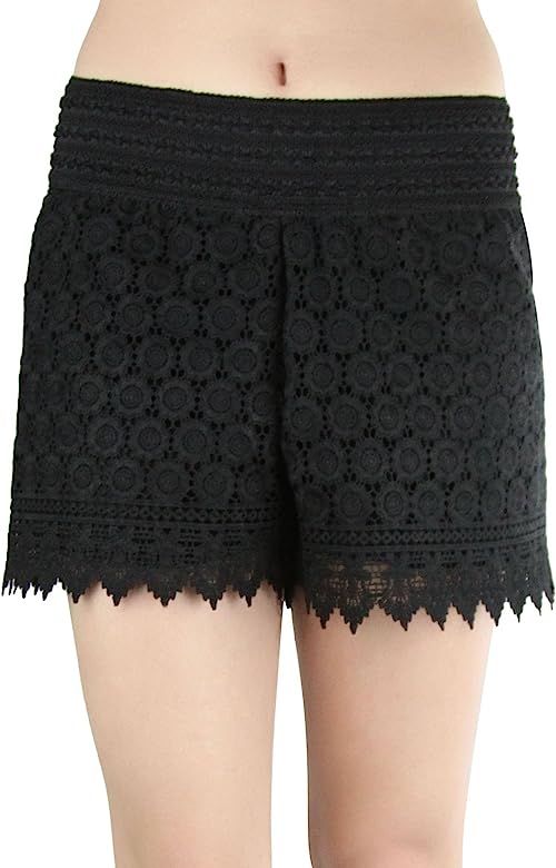 ToBeInStyle Women's Lace Shorts | Amazon (US)