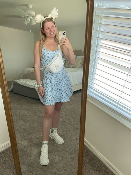 Blue floral tennis dress for under $50. Disney outfit  