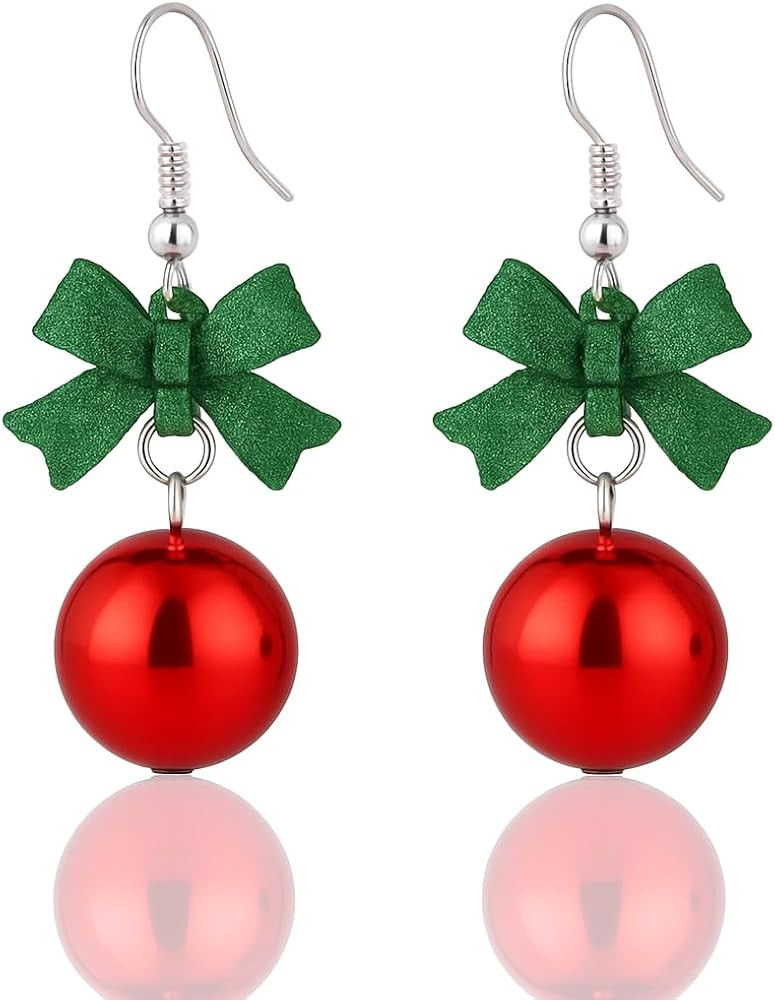 Gold Bow Earrings for Women, Long Tassel Chain Drop Earrings, Trendy Small Bow Earrings, Ribbon W... | Amazon (US)