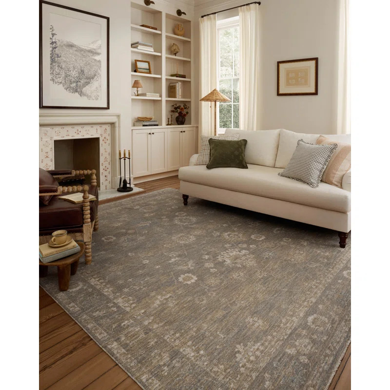 Chris Loves Julia x Loloi Louisa Lagoon / Ivory Area Rug | Wayfair North America