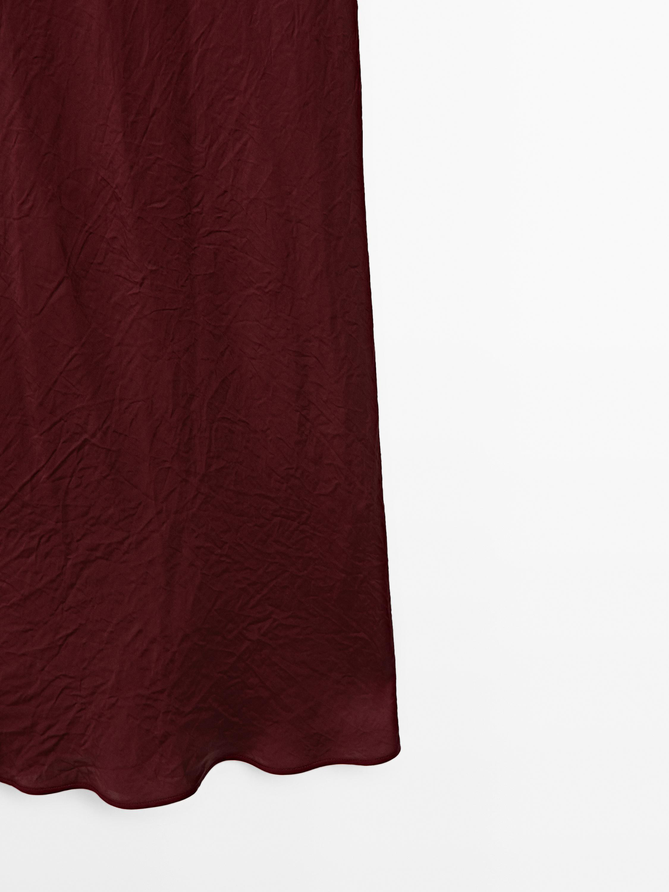 Long halter neck dress - STUDIO | Massimo Dutti UK