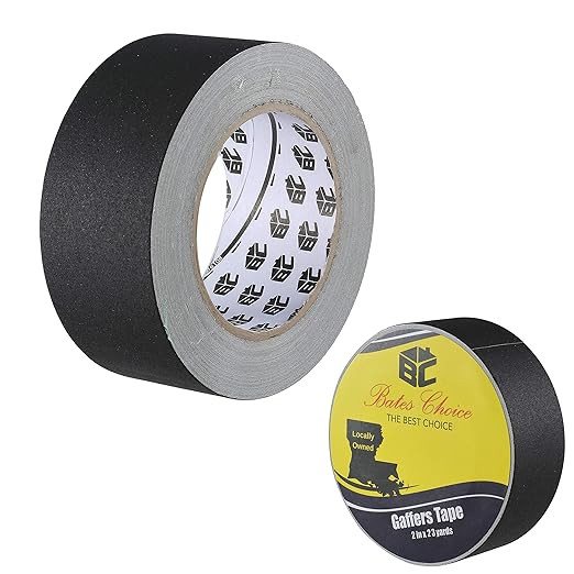 Bates- Gaffers Tape 2 Inch, 23 Yard, Gaffers Tape, Black Gaffers Tape, Gaffing Tape, Black Gaffer... | Amazon (US)