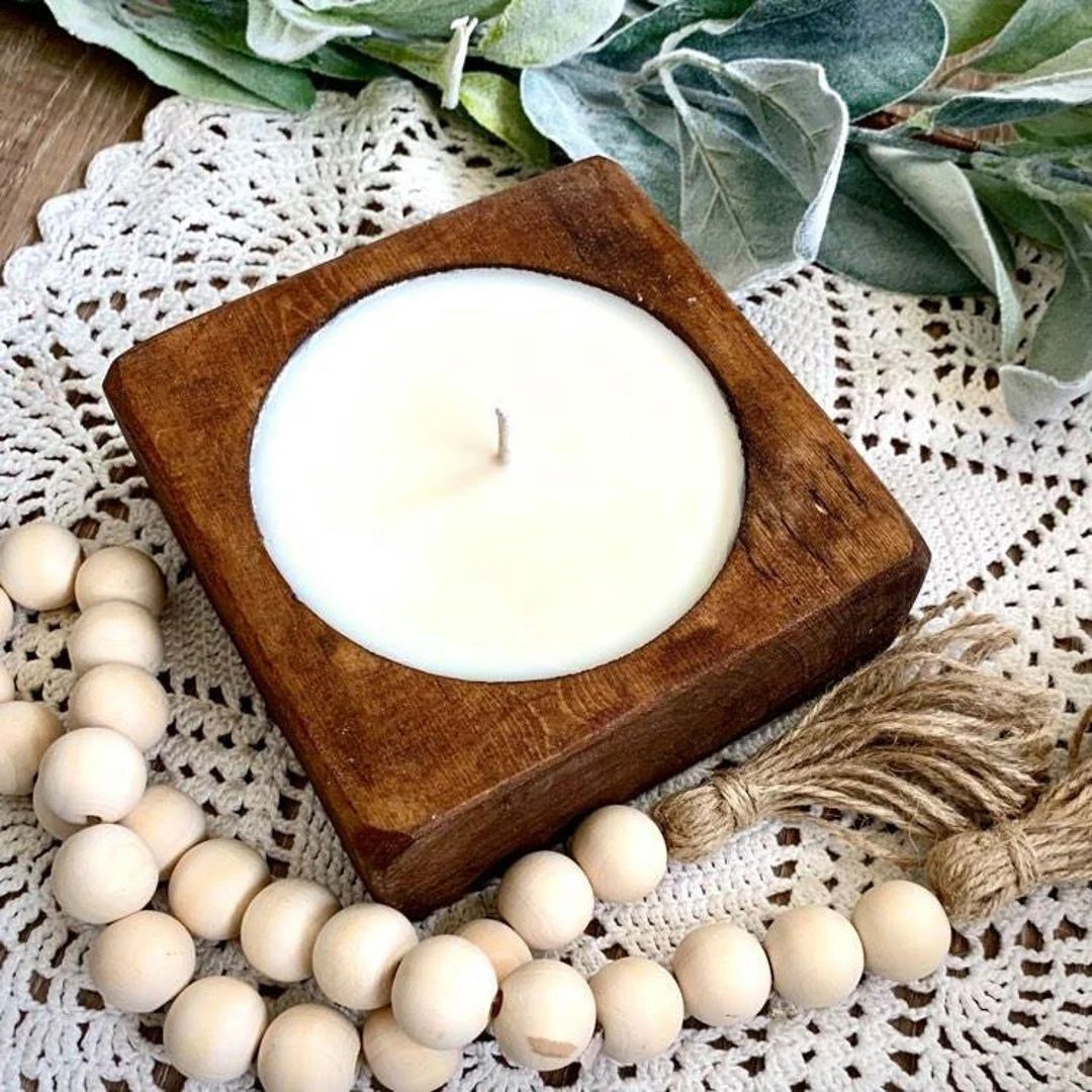 Farmhouse Candle, Soy Candles, Wood Bowls, Anniversary Gift, Wedding, Housewarming, Wife Mother a... | Etsy (US)