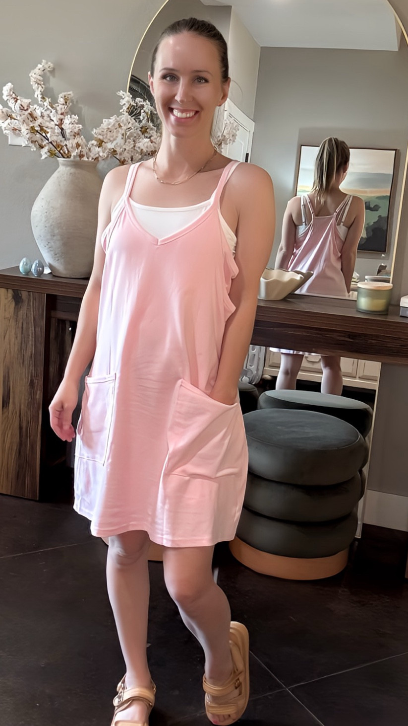 Drop off mom vs. pick up mom. We are two different people. This knit athletic dress could go both places however, it is so comfortable and lightweight. And only $20 right now! 

I am wearing a size small for reference. 

#LTKSaleAlert #LTKActive #LTKPetite