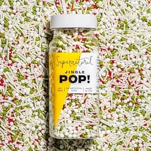 Jingle Pop! Natural Nonpareil Christmas Sprinkles by Supernatural, No Artificial Dyes, Soy Free, ... | Amazon (US)