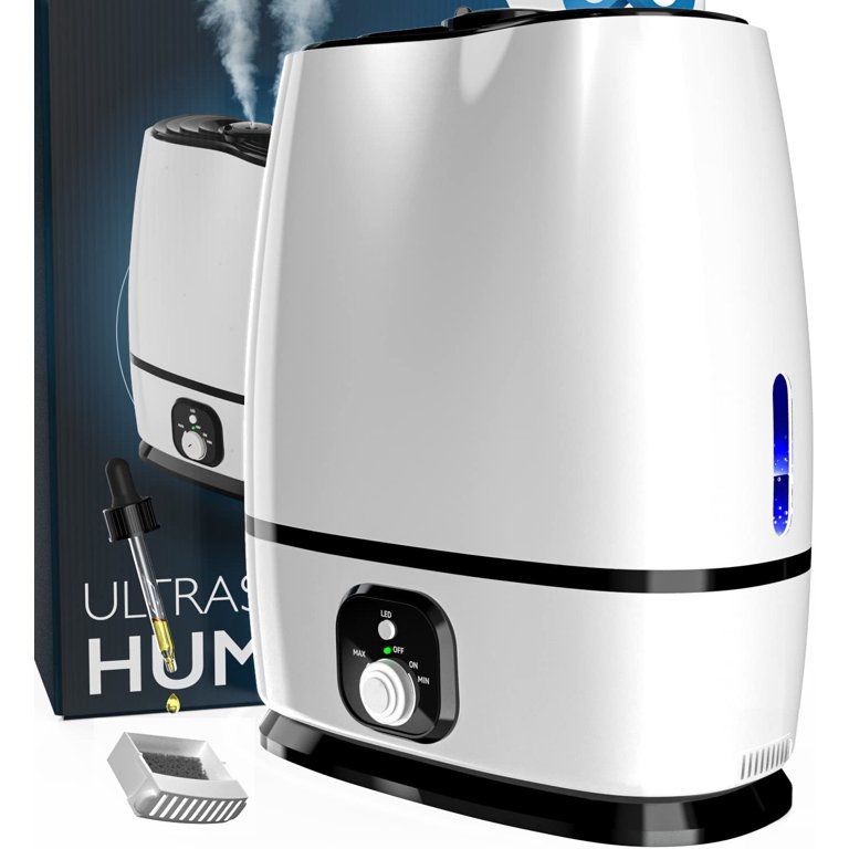 50-Hour Ultrasonic Cool Mist Humidifiers for Bedroom (6L) - Quiet, Filterless Humidifiers for Lar... | Walmart (US)
