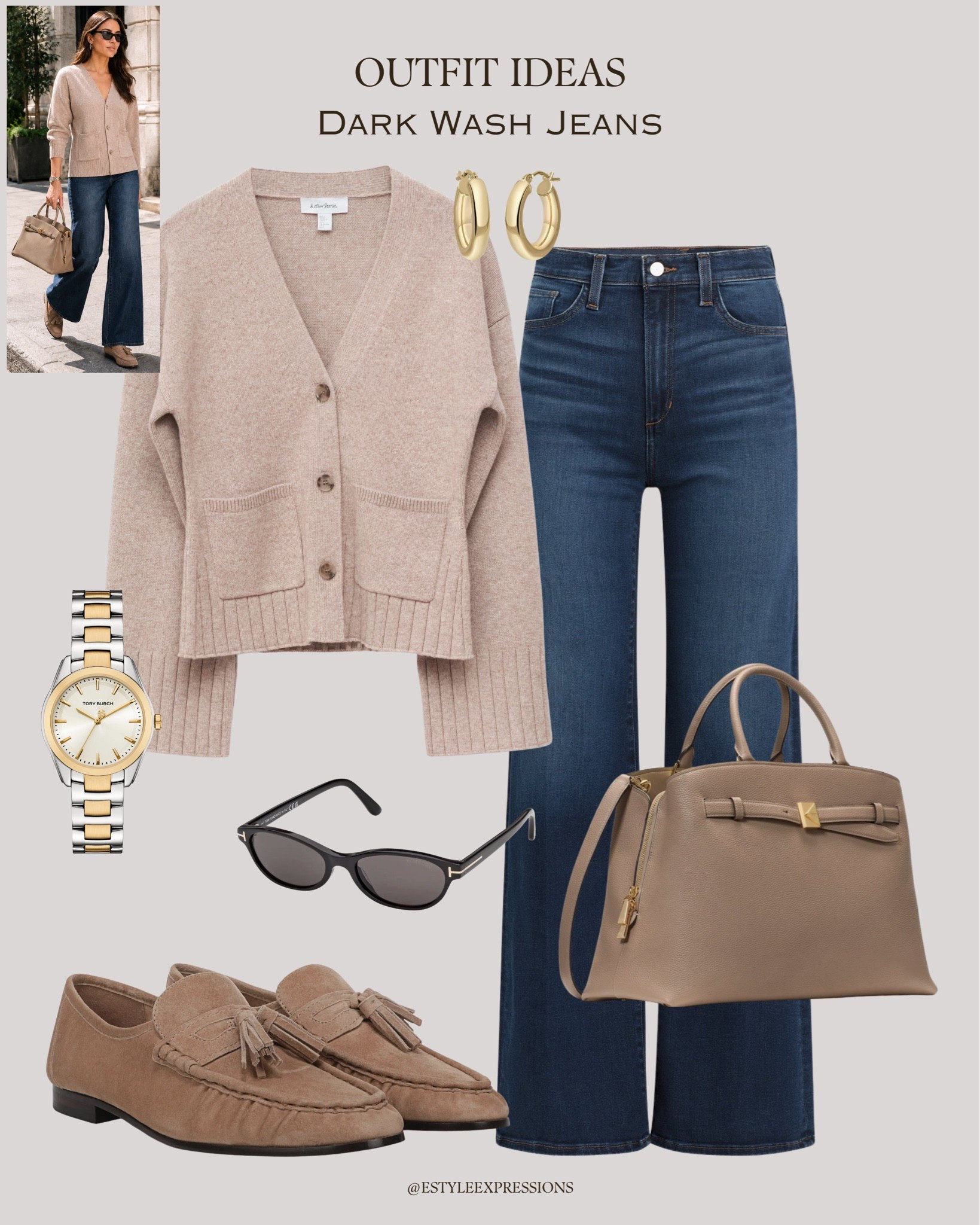 Transitional outfits with dark blue jeans!👖🍂

#LTKjeans