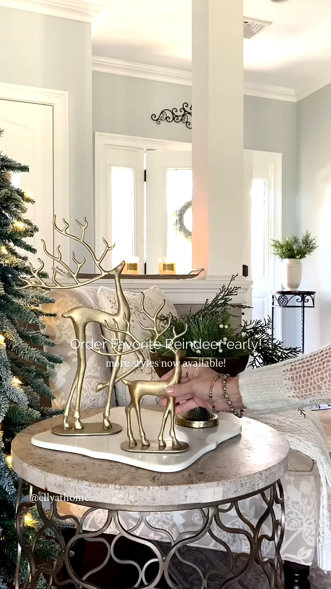 Favorite reindeer are back this season with more styles and sizes! They sellout early so shop your favorites soon! Available in brass and dark bronze and in more styles. Black vintage vase, holiday candles, greenery, home decor across. @Pottery Barn early Christmas classic home styling

#LTKSeasonal #LTKHome