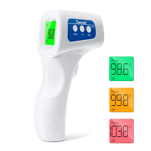 Berrcom Digital Non Contact Infrared Forehead Thermometer Contactless Thermometer 3 in 1 for Kids Infant Adult Fever Check Thermometer Temperature Gun for Baby | Amazon (US)