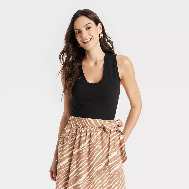 Women's U-Neck Slim Fit Tank Top - A New Day™ | Target