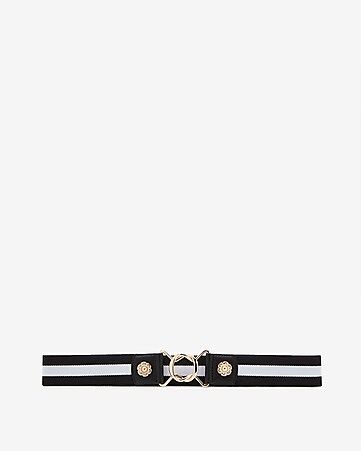 striped stretch belt | Express