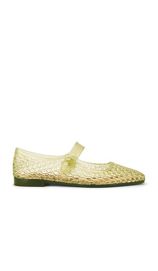 Michaela Jelly Flat in Pear Green | Revolve Clothing (Global)