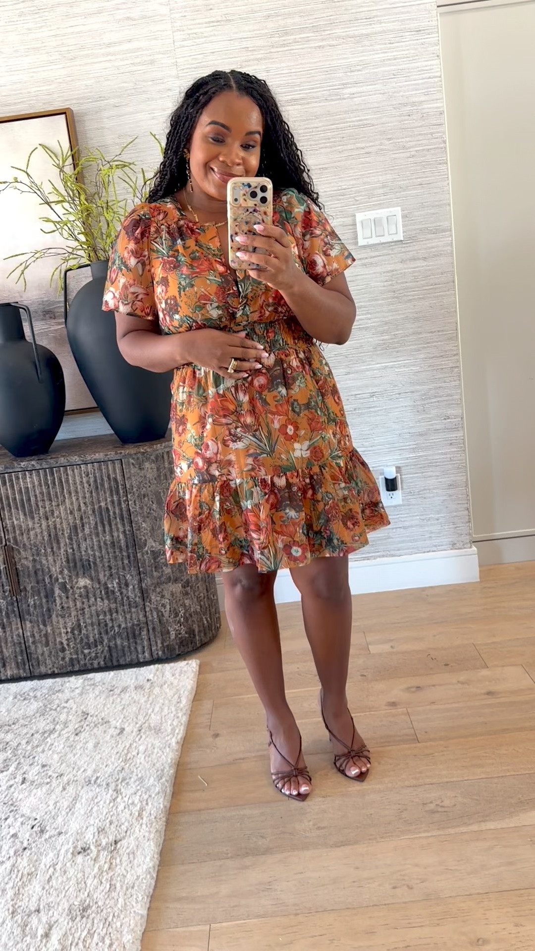 The perfect fall mini dress from Anthropologie! Would be such a cute fall photo dress or for a fall wedding. 🤎 On sale!

#LTKootd #LTKSeasonal #LTKSaleAlert
