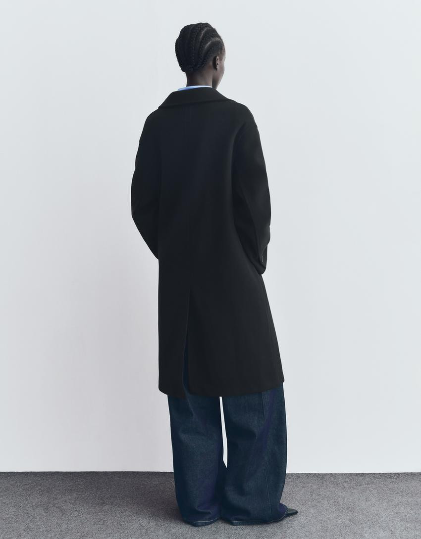 Long soft coat - Jackets and trench - Women | Bershka GB