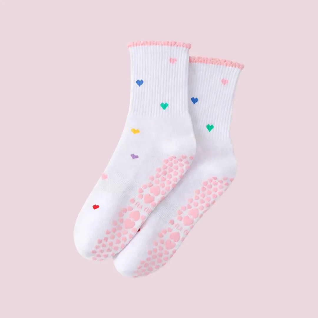 Heart Grip Pilates Socks – Non-slip Barre Socks, Valentine's Gift - Etsy | Etsy (US)