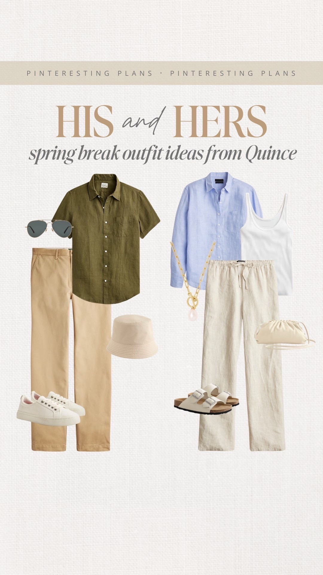His and Hers spring break outfit ideas  Spring style,spring look, spring outfit, chambray shirt, line pants, chinos, sneakers, sandals

#LTKWorkwear #LTKStyleTip #LTKSeasonal