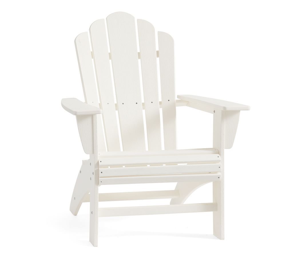 Pottery Barn Adirondack x Polywood Lounge Chair, Vintage White | Pottery Barn (US)