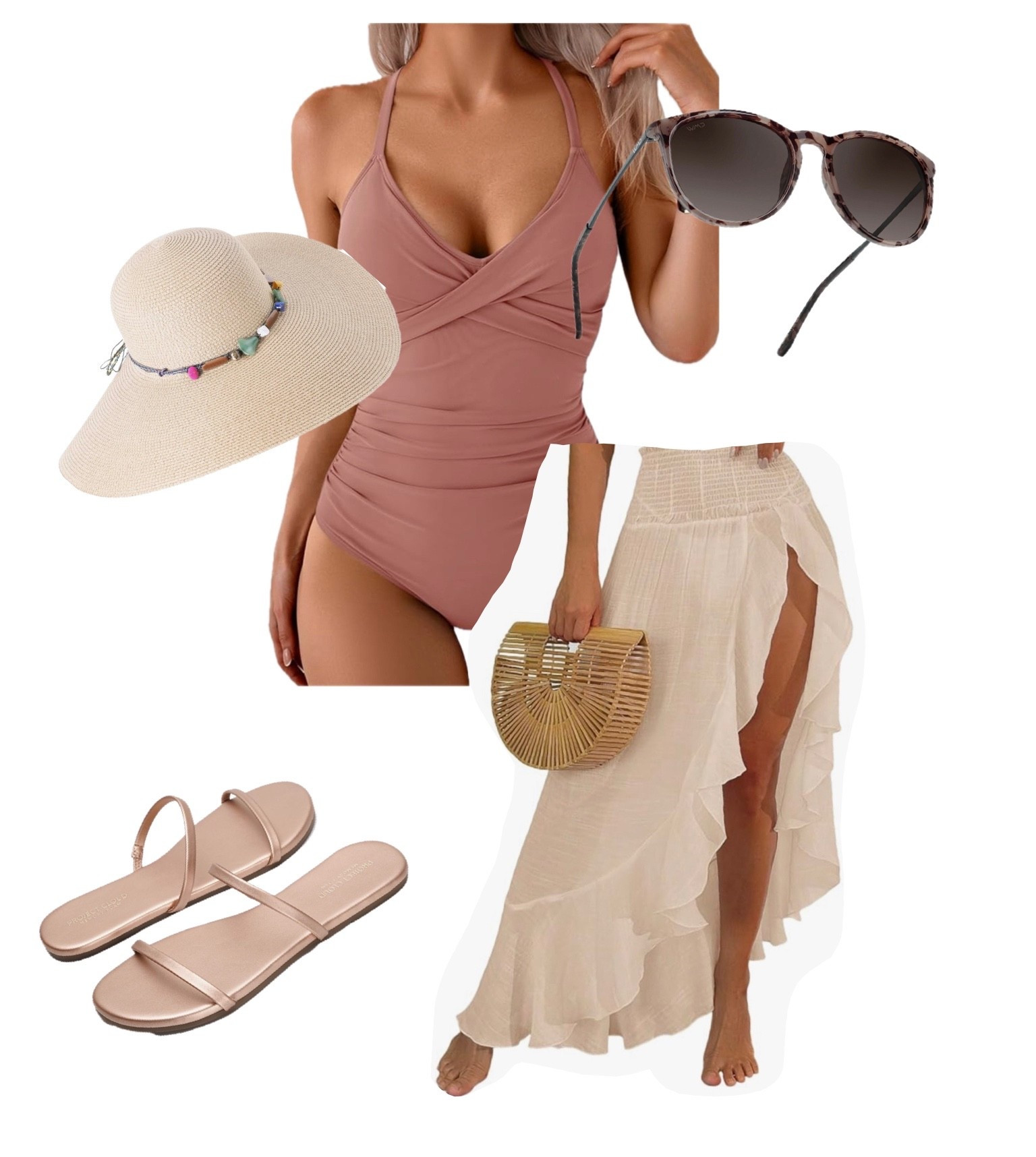 Perfect beach day outfit that converts to dinner  

#LTKTravel #LTKSeasonal #LTKSwim