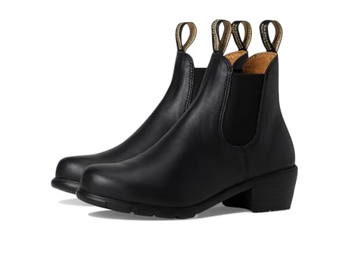 Blundstone Women's BL1671 Chelsea Boot, black leather Chelsea boot with block heel