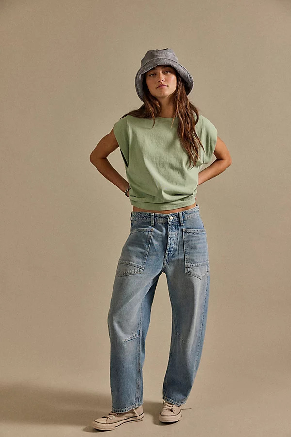 We The Free Minimalist Moxie Barrel Jeans | Free People (Global - UK&FR Excluded)