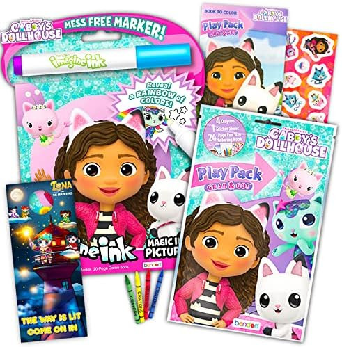 Gabby's Dollhouse Coloring and Activity Books - Imagine Ink Coloring Book, Play Pack, Stickers, M... | Amazon (US)