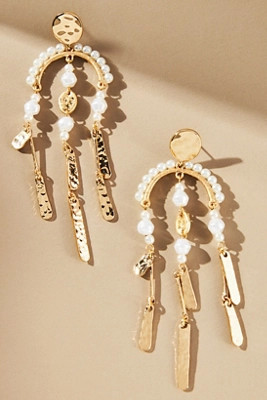 Western Pearl Drip Earrings | Anthropologie (US)